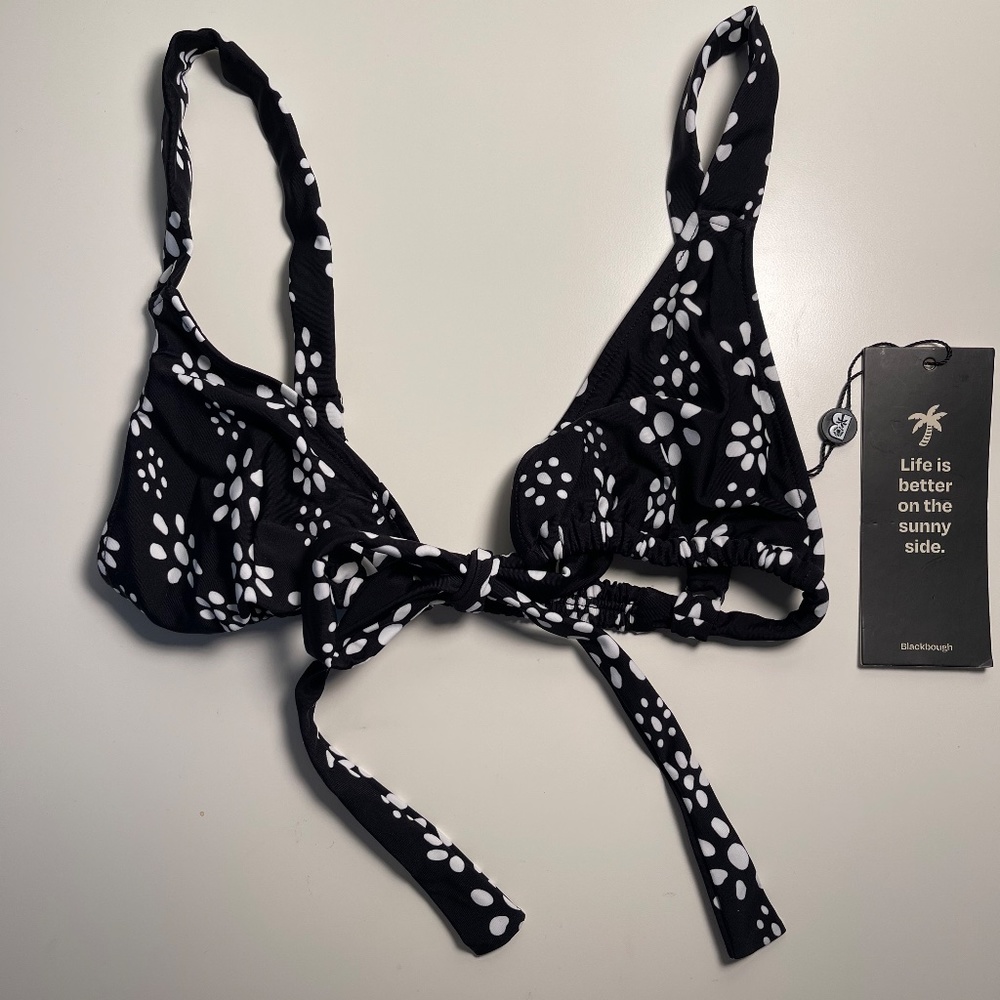 Blackbough TWILLY TIE FRONT TOP in Moon Bloom (Size M)